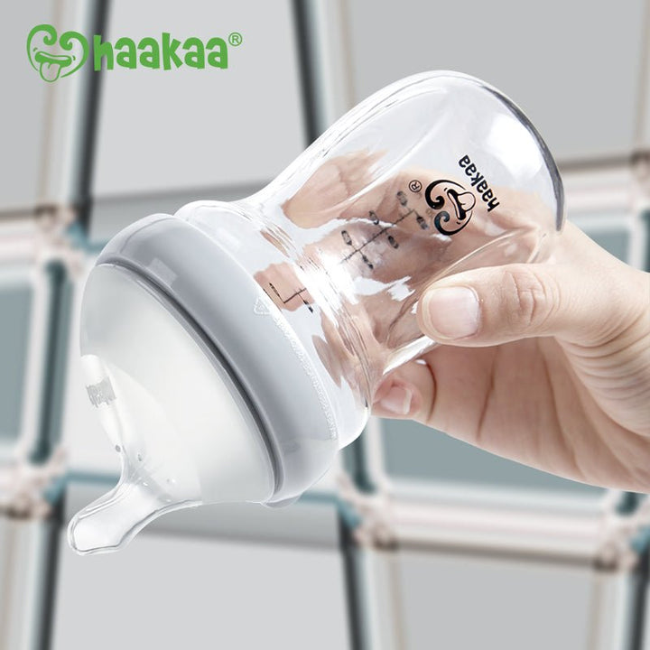 Haakaa Generation 3 Glass Baby Bottle 6 oz/160 ml, 1 PK