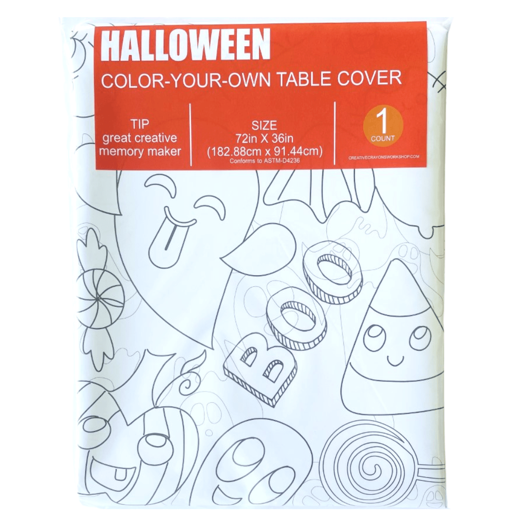 Halloween Coloring Tablecloth