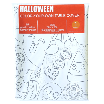 Halloween Coloring Tablecloth