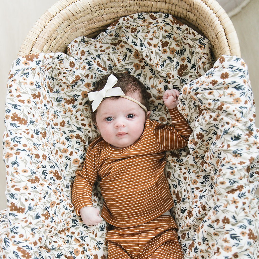 Harvest Floral Muslin Swaddle Blanket