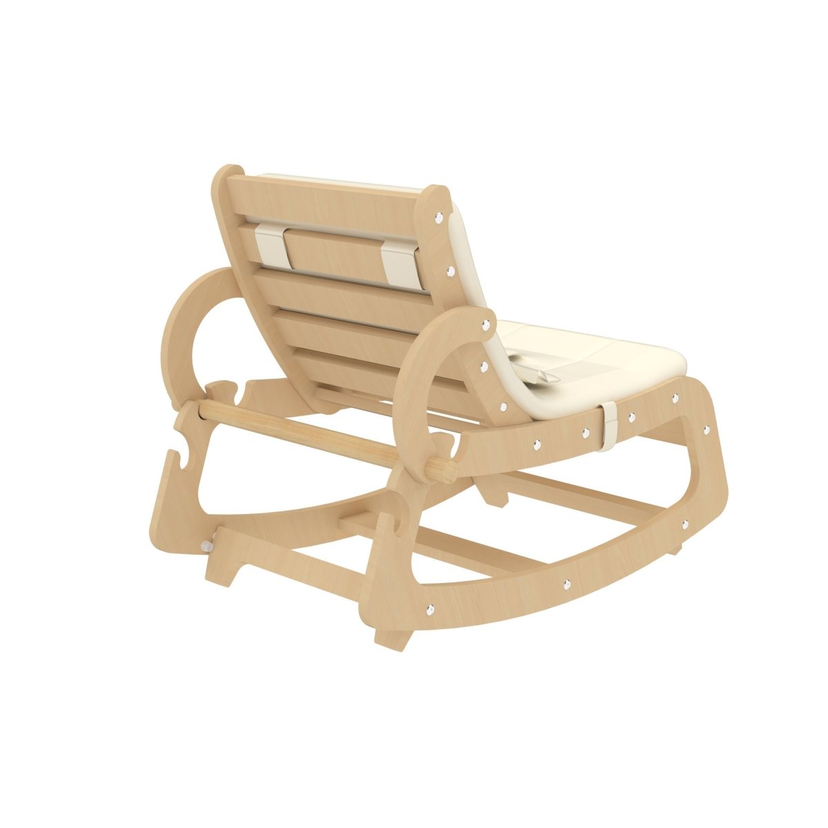 Hemlock Wooden Baby Rocker – Soothing Infant Sleeper for Newborns