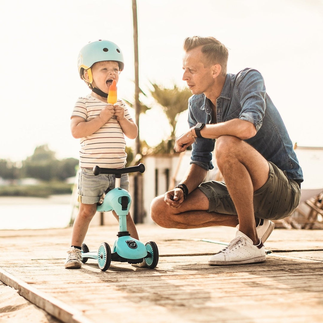 HighwayKick 1 Scooter and Ride On Toy - Blueberry