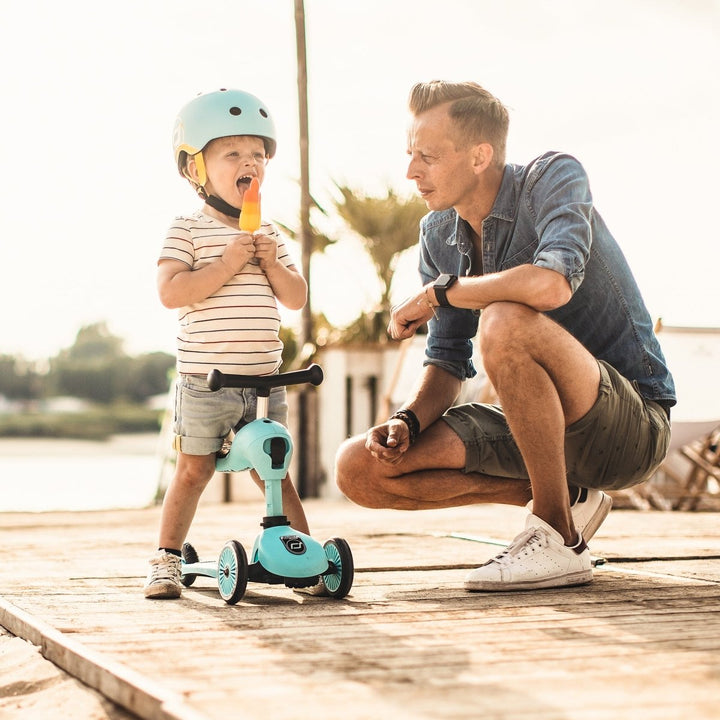 HighwayKick 1 Scooter and Ride On Toy - Blueberry