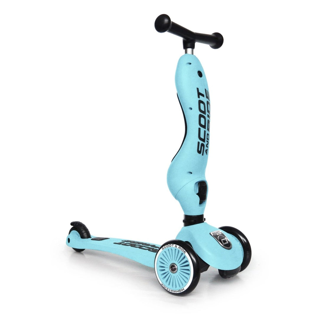 HighwayKick 1 Scooter and Ride On Toy - Blueberry