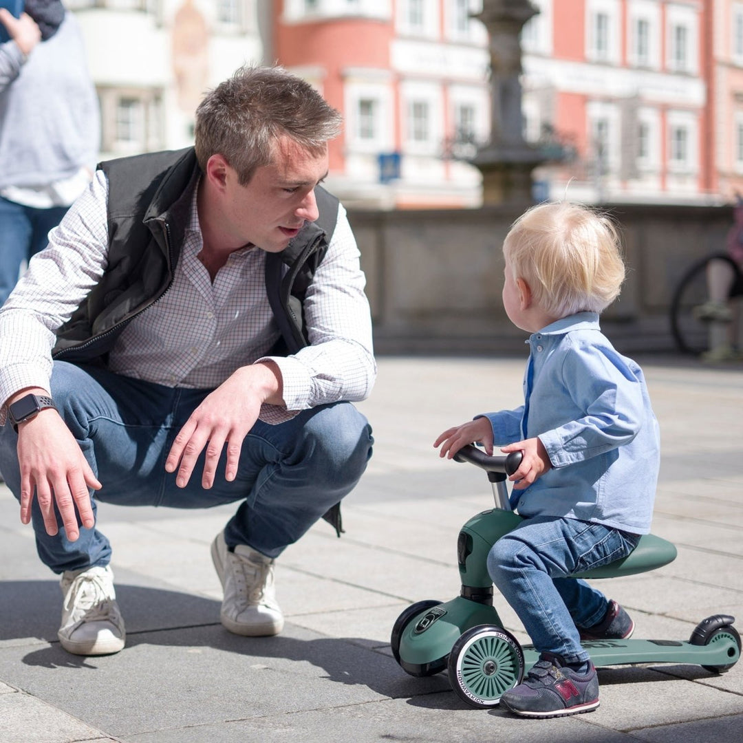Highwaykick 1 Scooter and Ride On Toy - Forest