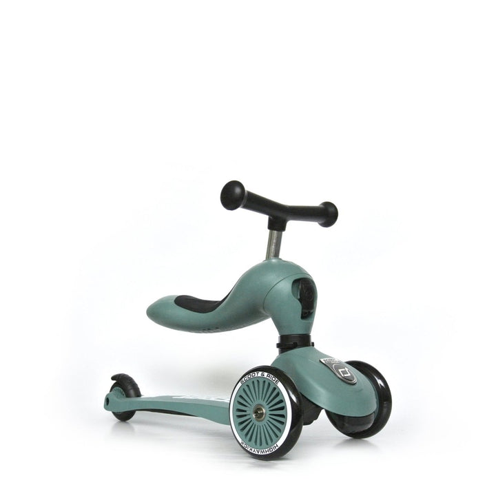 Highwaykick 1 Scooter and Ride On Toy - Forest