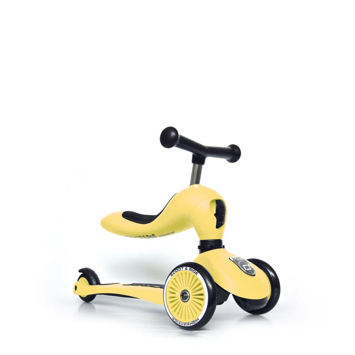 HighwayKick 1 Scooter and Ride On Toy - Lemon
