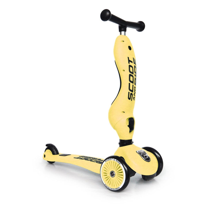HighwayKick 1 Scooter and Ride On Toy - Lemon