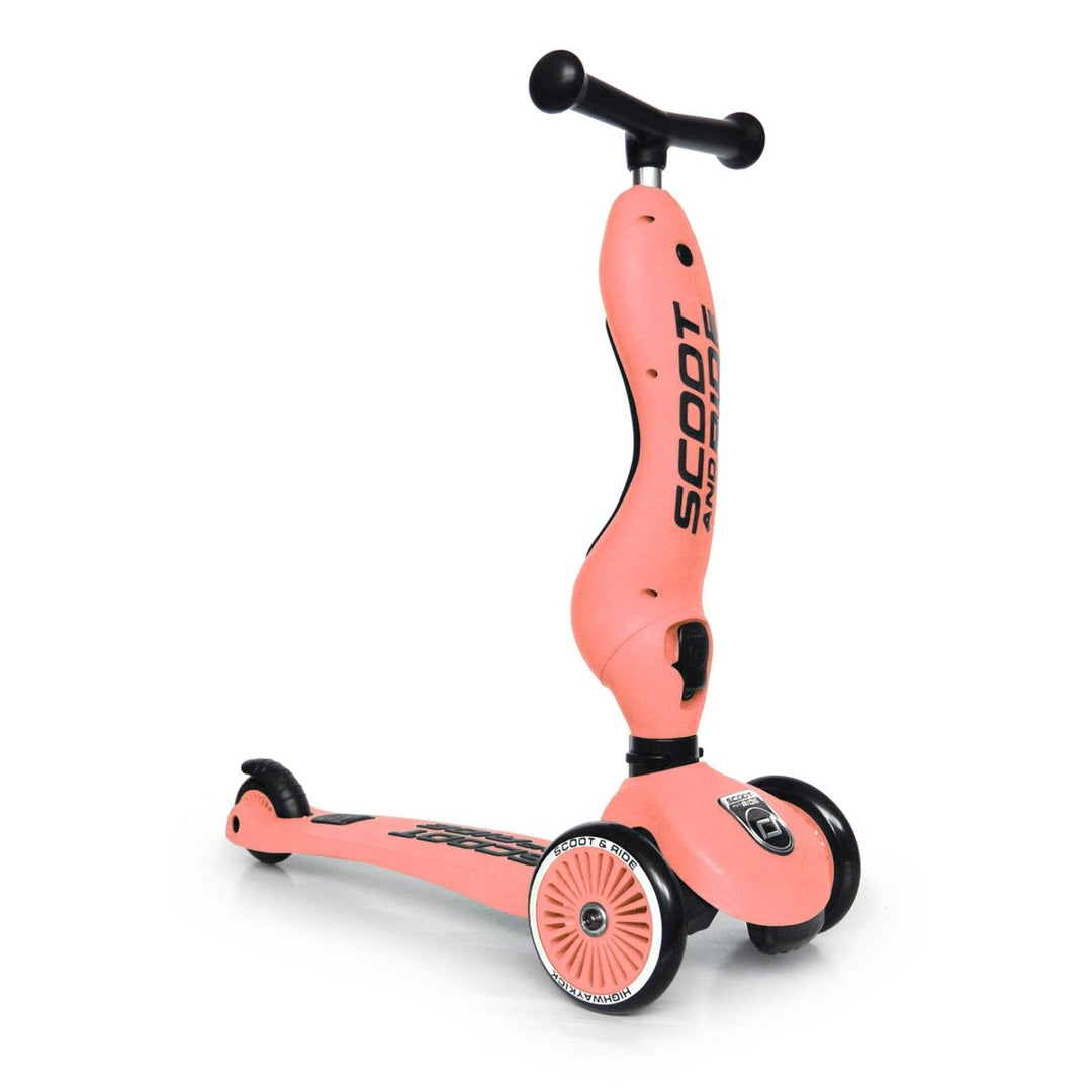 HighwayKick 1 Scooter and Ride On Toy - Peach