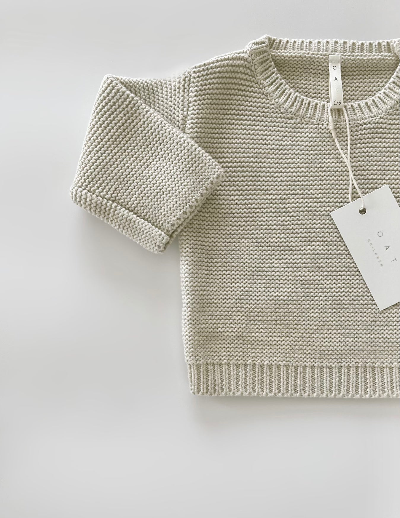 Purl Knit Sweater ‘Gray Marle’