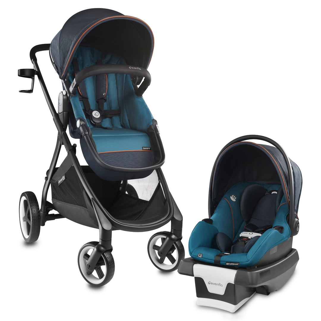 evenflo gold shyft travel system securemax Shyft Travel System with SecureMax Infant Car Seat incl SensorSafe – Bee Like Kids