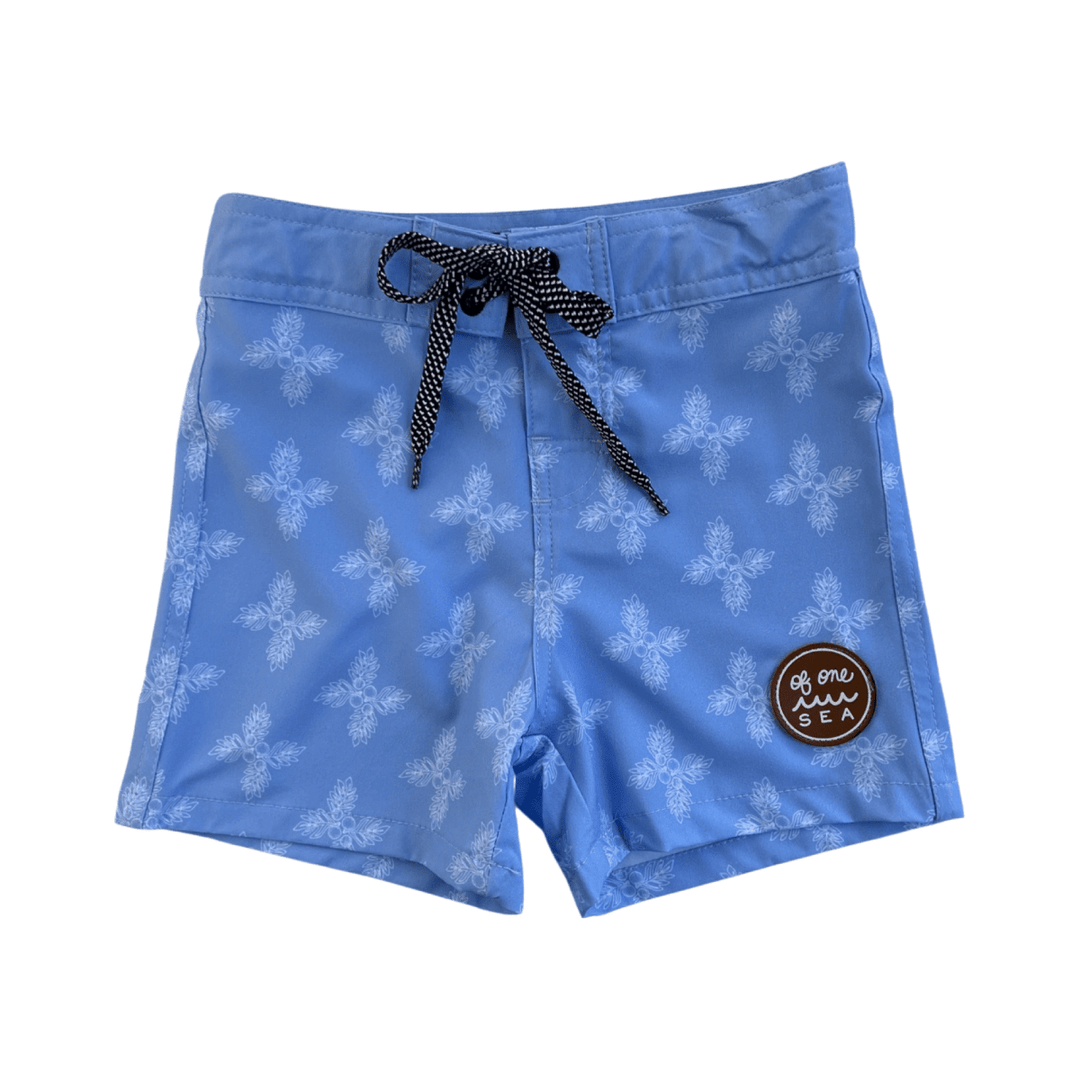 Kid’s Townshorts in Light Blue Breadfruit Bandana