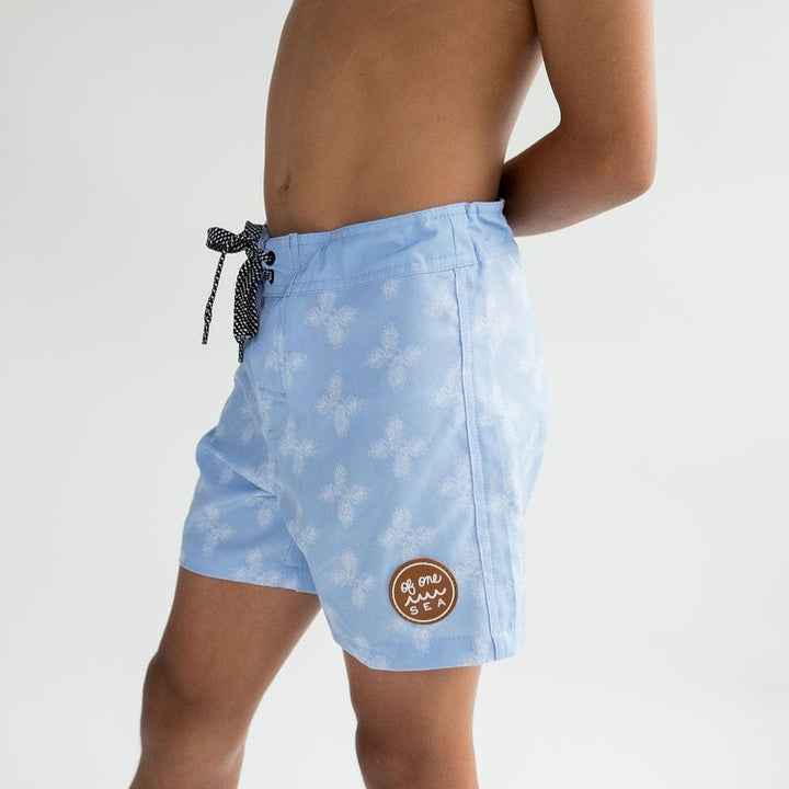 Kid’s Townshorts in Light Blue Breadfruit Bandana