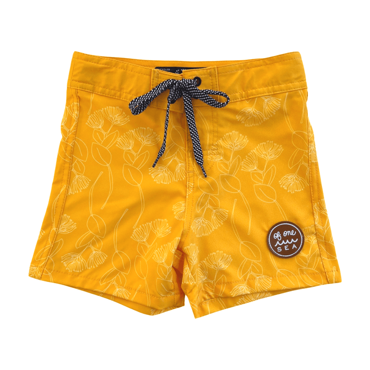 Kid’s Townshorts in Yellow Ohia Print