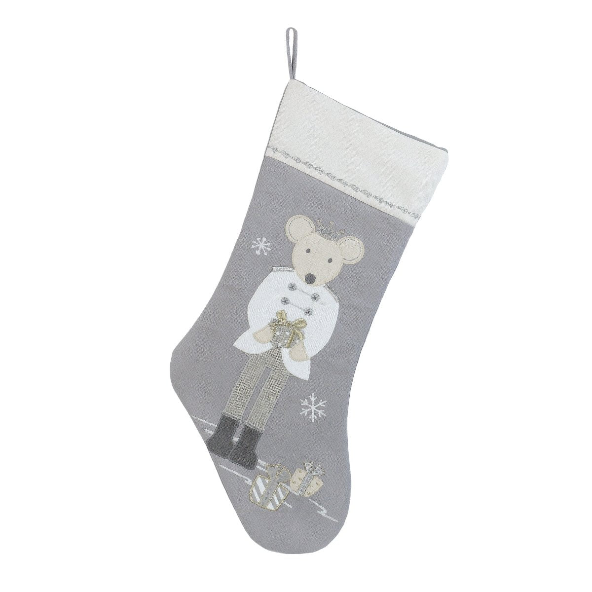 King Mouse Stocking - White