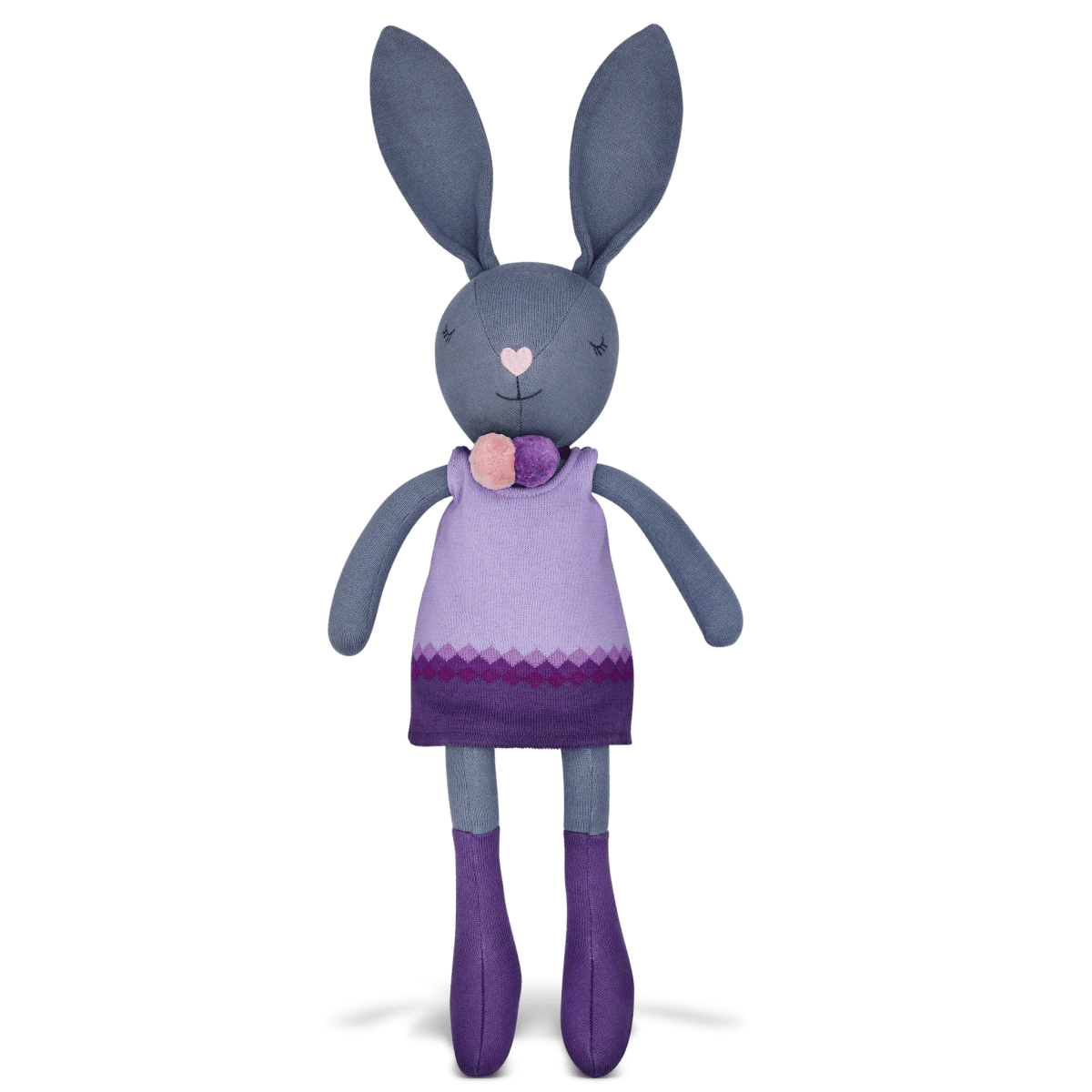Knit Bunny Plush - Lila