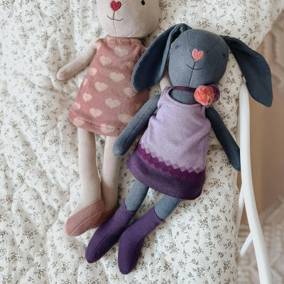 Knit Bunny Plush - Lila