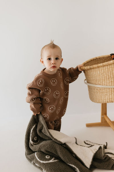 Knit Pant Set - Tan Just Smile