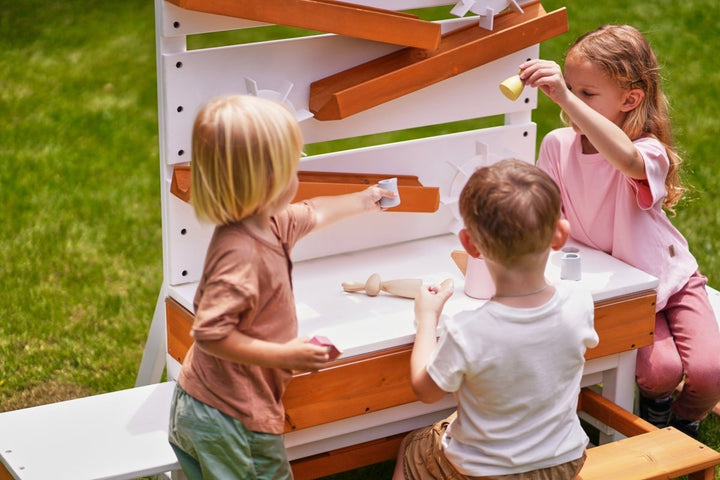 Large Wooden Water Table – Multi-Level Sensory Play Station
