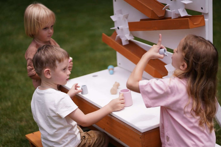 Large Wooden Water Table – Multi-Level Sensory Play Station