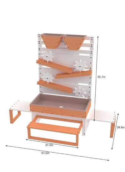 Large Wooden Water Table – Multi-Level Sensory Play Station