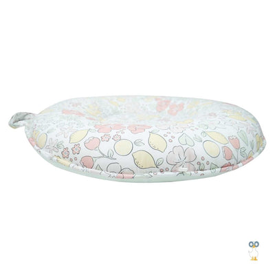 Lemon Aqua Glass Floor Cushion
