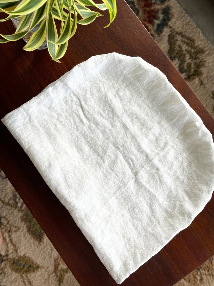 Lounger Slip Cover - Off White Washed Linen