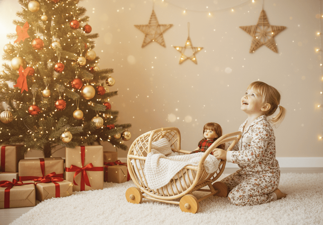 Lullaby Rattan Doll Buggy