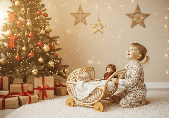 Lullaby Rattan Doll Buggy