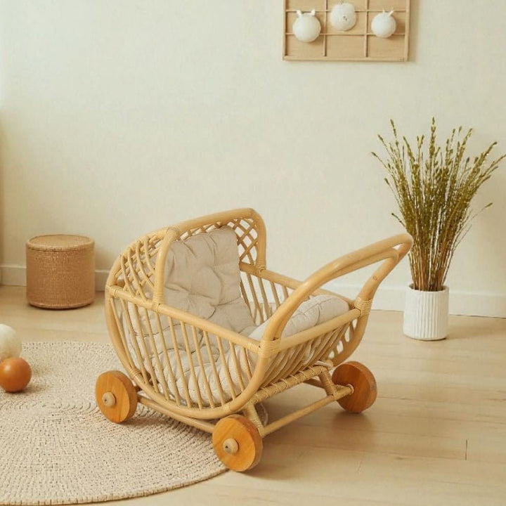 Lullaby Rattan Doll Buggy