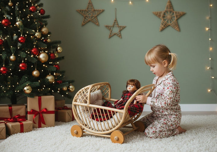 Lullaby Rattan Doll Buggy