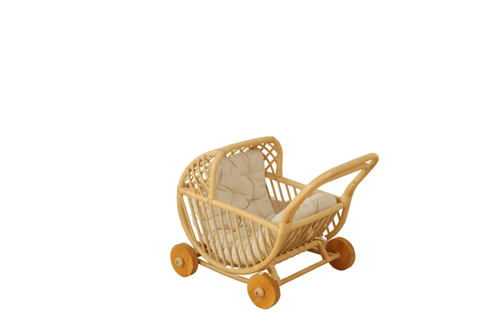 Lullaby Rattan Doll Buggy