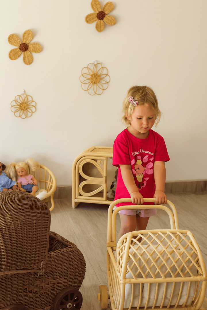 Lullaby Rattan Doll Buggy