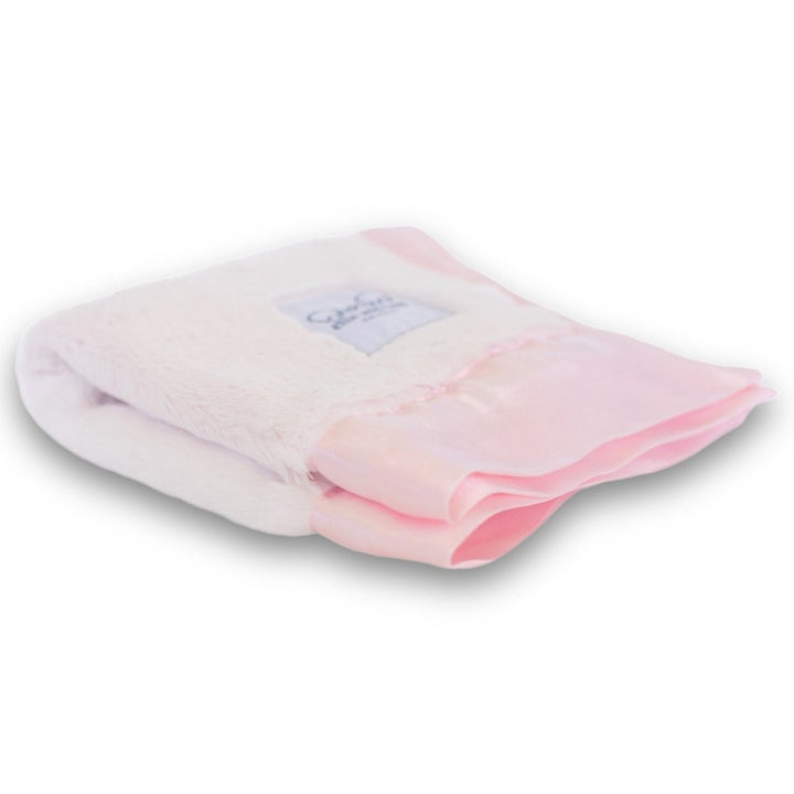Luxury Satin Border Lovey - Pink