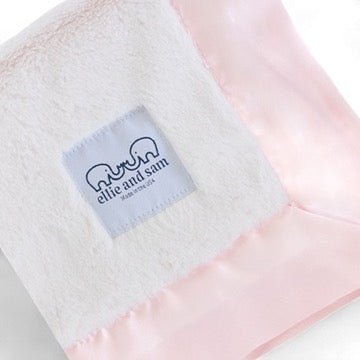Luxury Satin Border Lovey - Pink