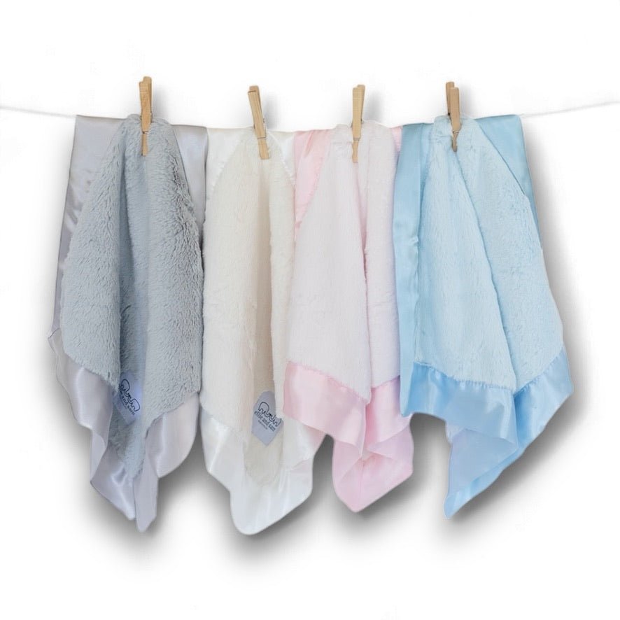 Luxury Satin Border Lovey - Pink