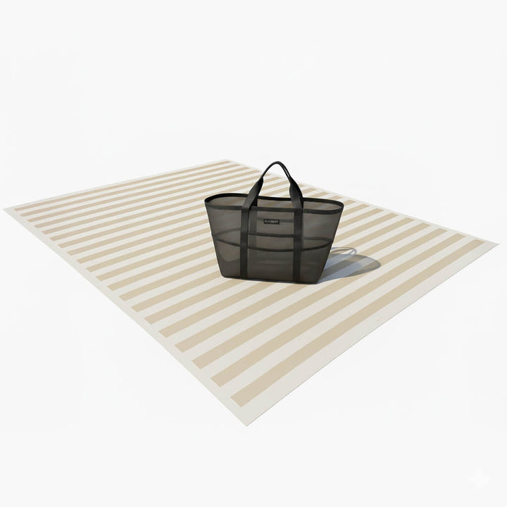 Mesh Beach Tote with Pull-out blanket