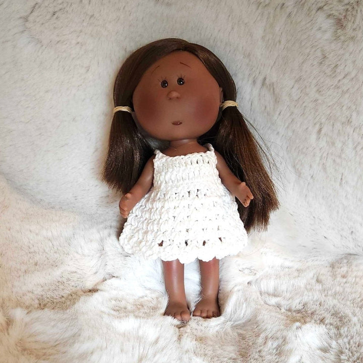 white christmas dresses Mia Doll Crochet Dress