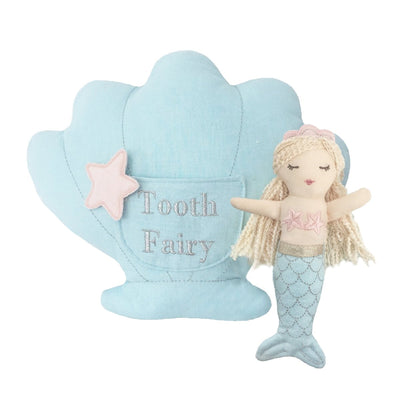 Mimi Mermaid Tooth Fairy Pillow and Doll Set