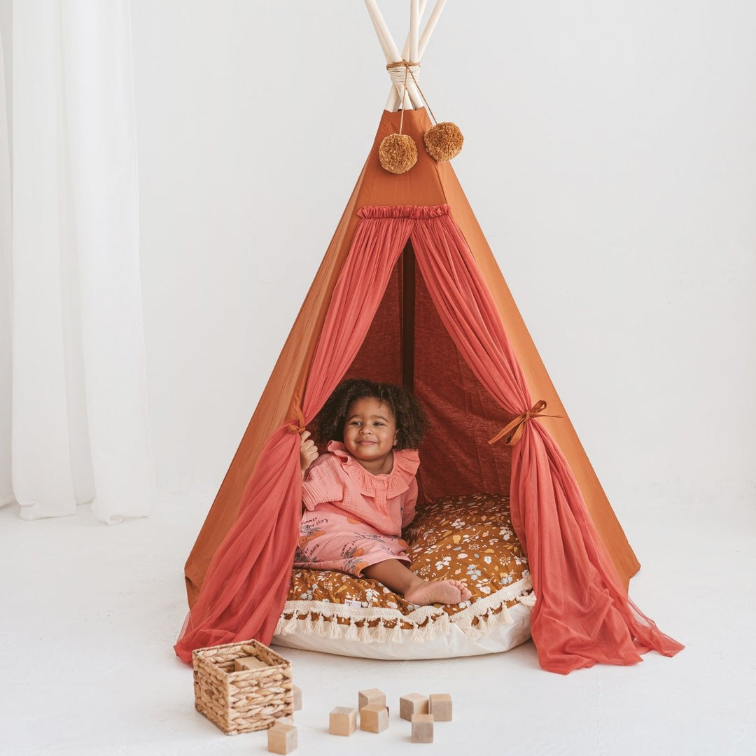 MINICAMP Fairy Kids Play Tent With Tulle in Cognac – Bee Like Kids