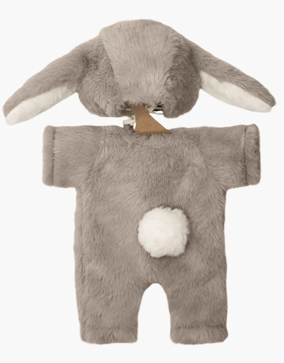 Minikane Bunny Outfit in taupe faux fur