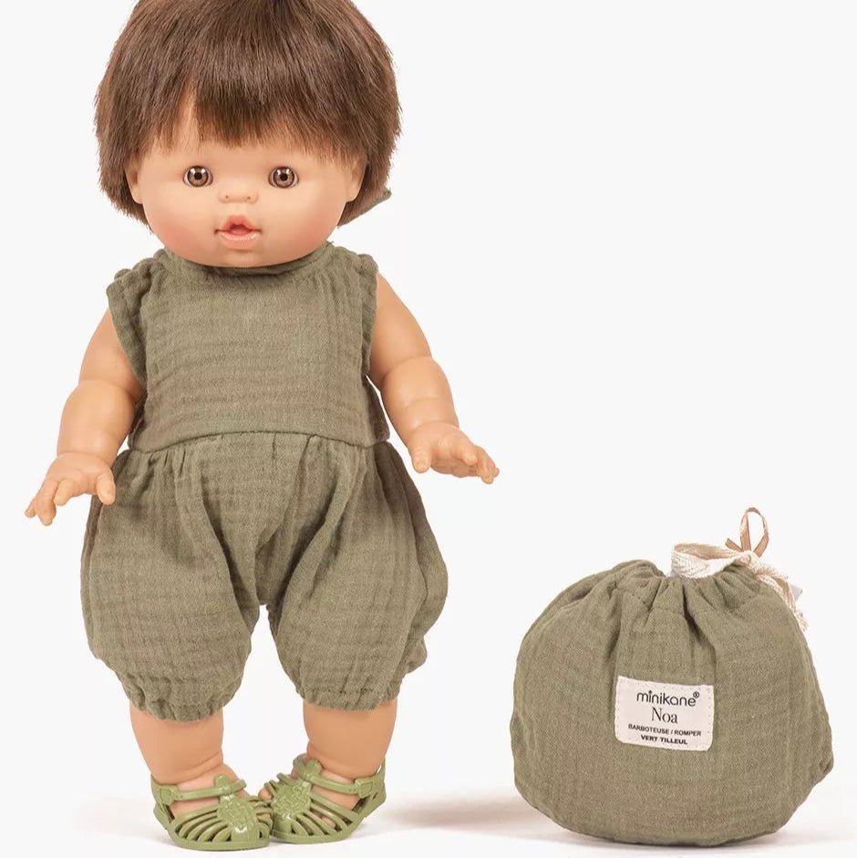 Minikane Noa Romper - Green Olive