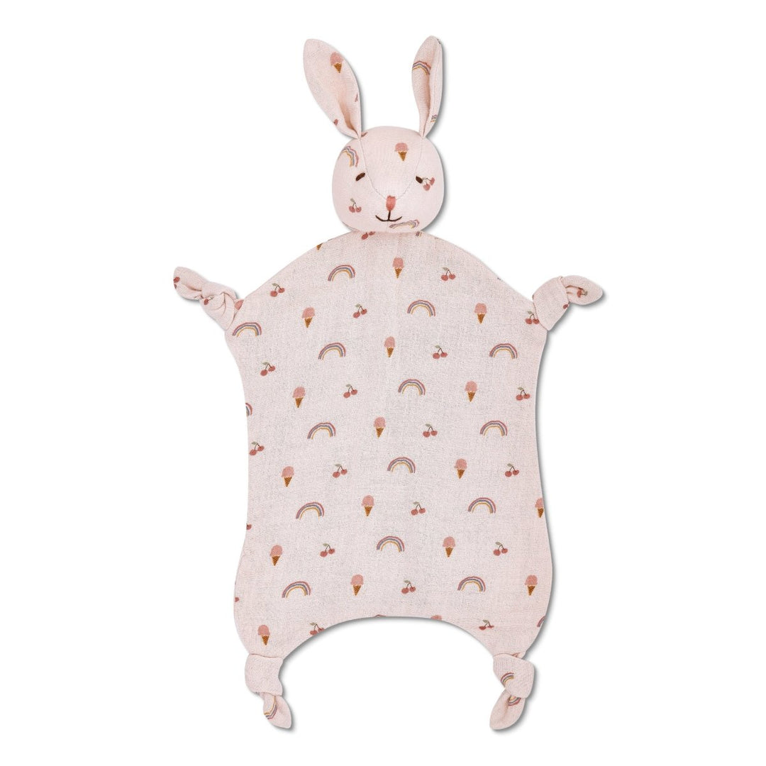Muslin Bunny Lovey - Rainbows &amp; Ice Cream