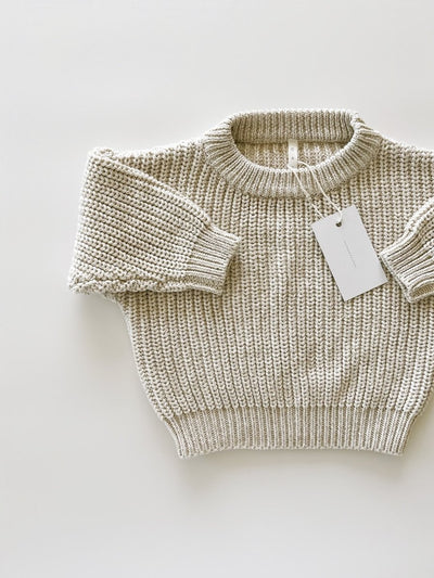 ‘Oatmeal’ Chunky Knit Sweater