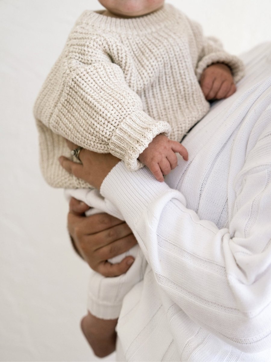 ‘Oatmeal’ Chunky Knit Sweater