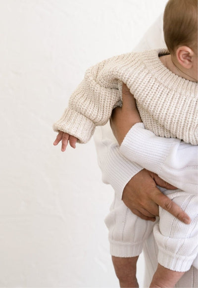 ‘Oatmeal’ Chunky Knit Sweater