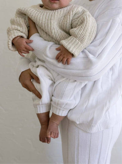 ‘Oatmeal’ Chunky Knit Sweater