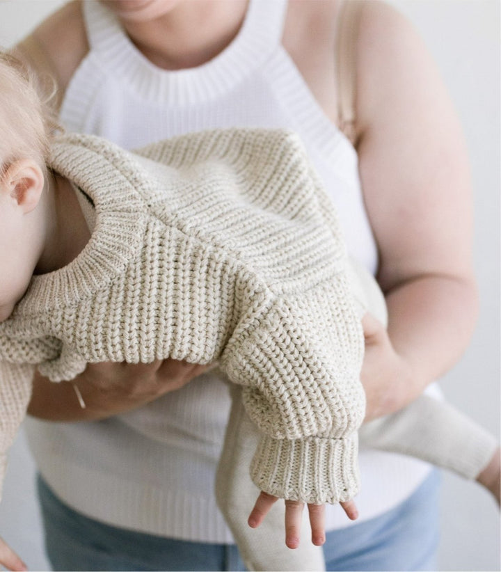 ‘Oatmeal’ Chunky Knit Sweater