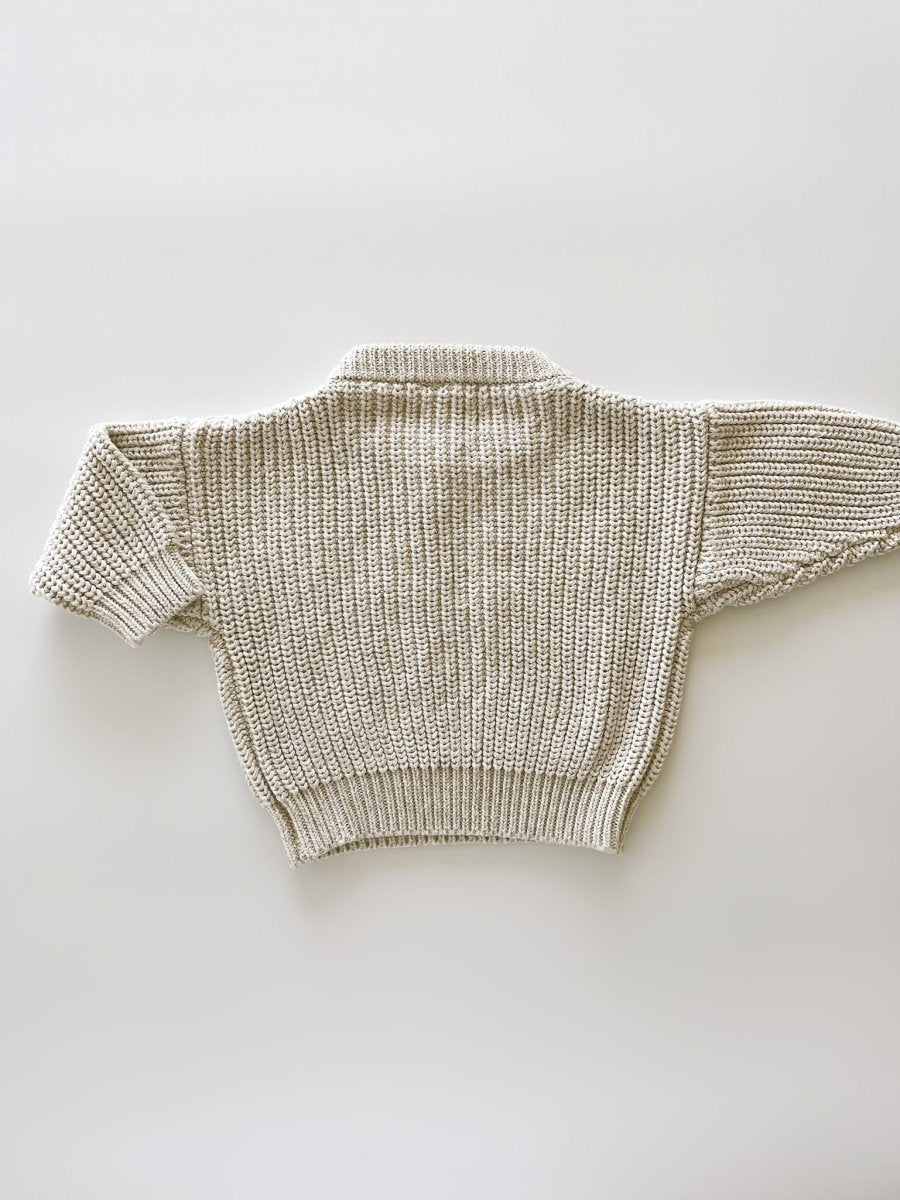 ‘Oatmeal’ Chunky Knit Sweater