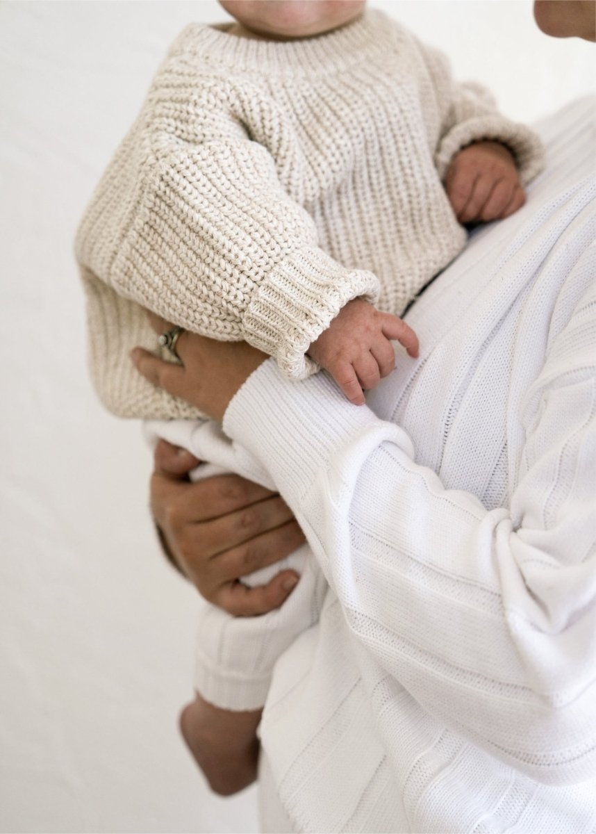 ‘Oatmeal’ Chunky Knit Sweater